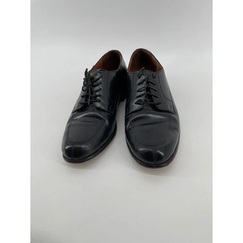 Bostonian Classics Oxford Shoes Mens 8 Black Leather First Flex Cap Toe Derby